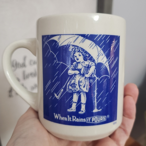 Vintage set of Morton Salt coffee mugs Set of 4 - Picture 5 of 11